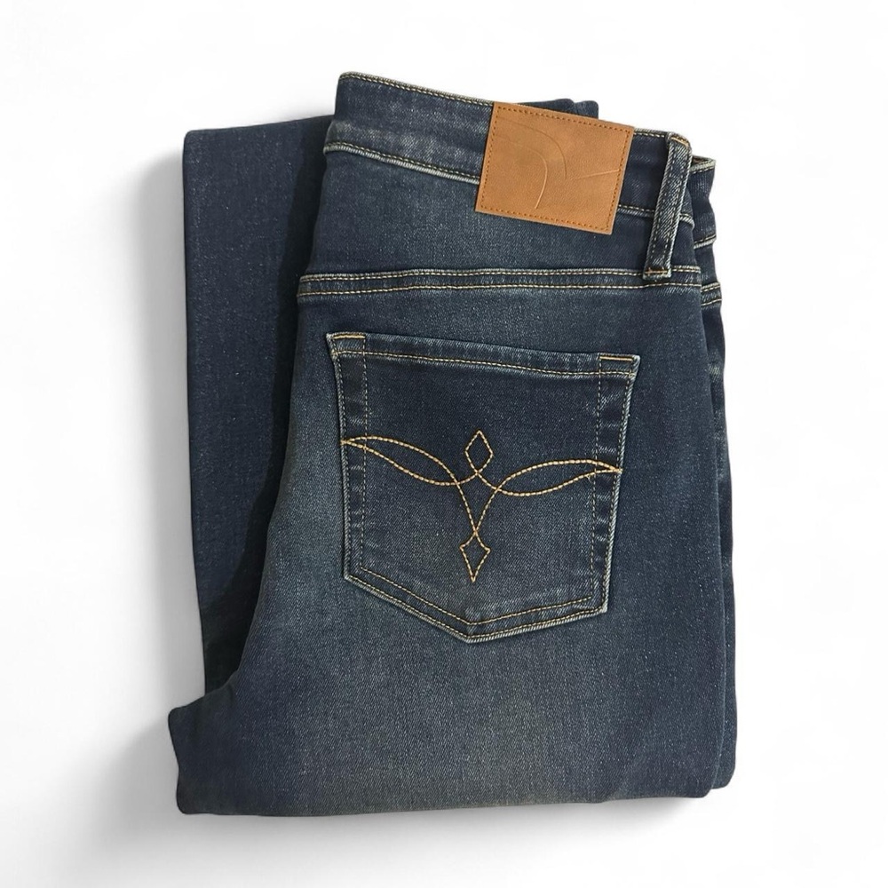 Women's Dark Blue Straight Leg Jeans